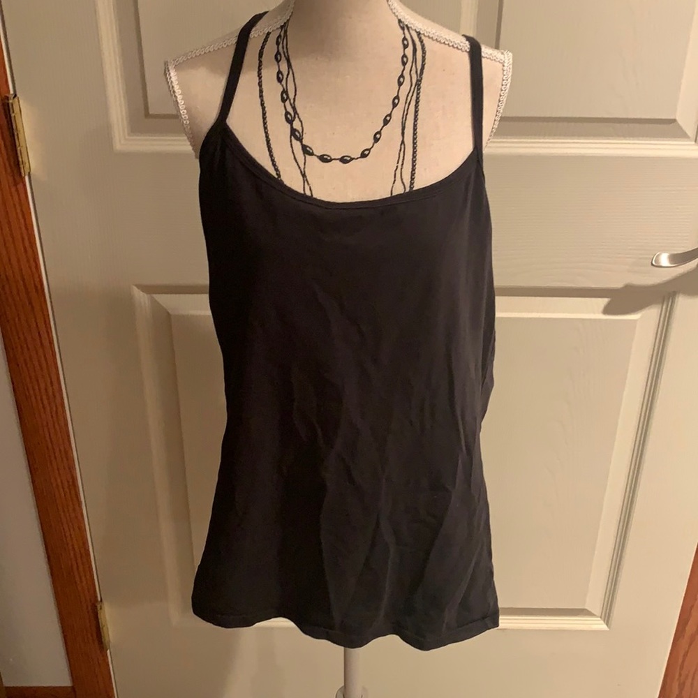 Victoria secret tank top size large. Black.